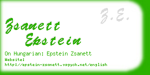 zsanett epstein business card